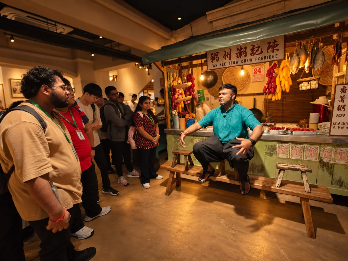 Stories shared at a recreated porridge stall
